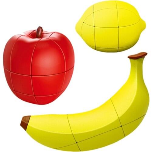 Fruit Magic Cube Puzzle Apple Banana Lemon Educational Toys for Kids Unequal Special Cute Shape Toy Brain Teaser Brithday Gift