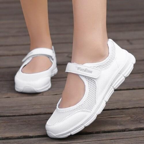 Summer Fashion Women Flat Platform Shoes Breathable Mesh Casual Shoes Moccasin Zapatos Mujer Ladies Boat Shoes Sneakers yu