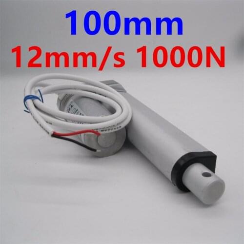 Multi-function Linear Actuator Motor direct-current 12V DC Heavy Duty 12mm/s 1000N 100MM stroke electric telescopic rod
