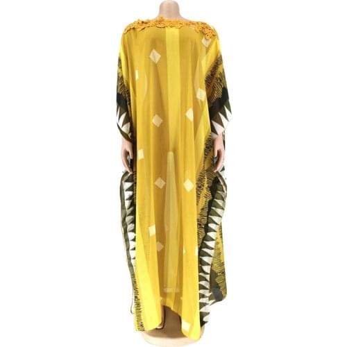 Atuld Muslim Dress Women Chiffon Straight Dress African Clothing African Dress Fashion Print Long Dress Women Muslim Costume