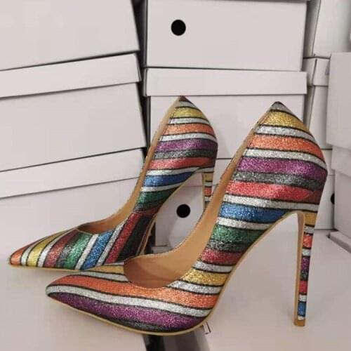 SHOFOO shoes,Beautiful womens shoes, about 11cm high heels, pointed toe pumps, banquet shoes, womens high heels. SIZE:34-45