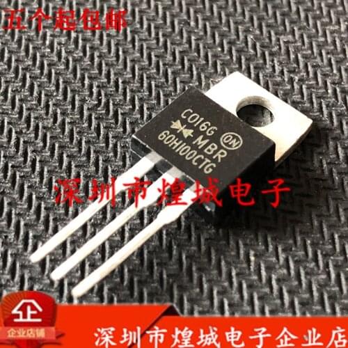 Original 5PCS/ MBR60H100CTG TO-220 100V 60A