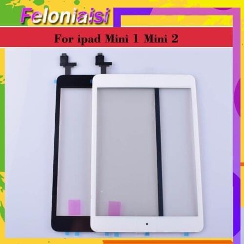 10pcs Original Touch Screen For iPad mini1 2 A1432 A1454 A1455 A1489 A1490 A1491 Digitizer Sensor Glass Panel with home Button