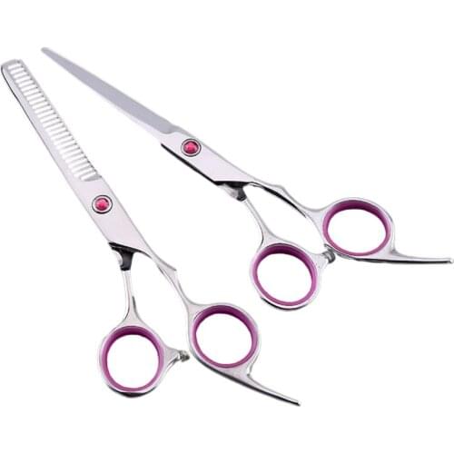 6 Inch Straight Blade Beautiful Handle Shears Beauty Salon Tool Barber Hair Cutting Scissors