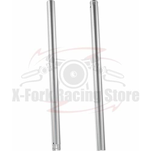 Front Fork Tubes Inner Pipes Silver Pair For HONDA NV400 CUSTOM NC12 1983 37x775mm