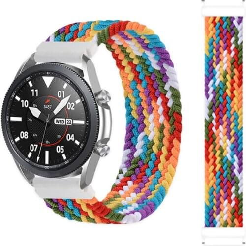 Braided Solo Loop Band for Samsung watch 3 41mm Galaxy watch active 2/amazfit gts2/gts bracelet Huawei watch GT2/2e/Pro strap