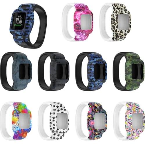 Printed Watch Strap Band Wristwatch Bracelet Belt No Clasp for Garmin vivofit jr. 3 Watch Accessories