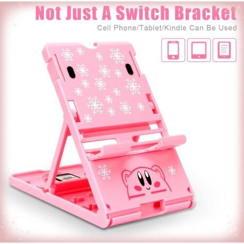 Pink Nintend Switch Game Console Stand For Nintendo Switch Mobie Phone Pad Holder Portable NS Bracket Adjustable Accessories
