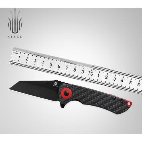 Kizer Folding Pocket Knife V3508A1/A2 Critical Mini 2021 New Carbon Fiber or Micarta Handle with CPM 3V Steel Blade Knife