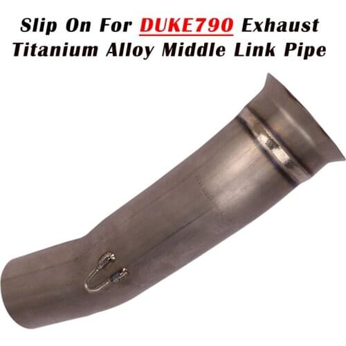 Slip On For duke 790 2019 2020 Motorcycle Exhaust Escape Catalizador Eliminator Catalyst Titanium Alloy Middle Tube Link Pipe