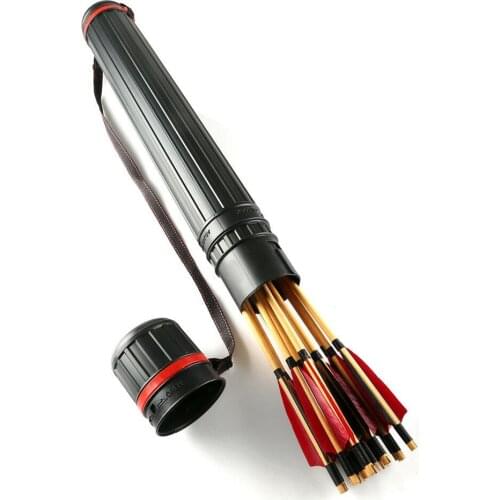 New Extendable Telescopic Drawing Picture Tube Archery Arrow Back Shoulder Quiver Holder Strap Painting Art Supplies