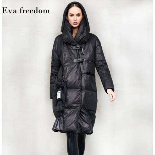 High Quality 2020 Winter Collection Womens Down Jacket New Design Long 90% White Duck Down Coat female thick Warm Outwear F69