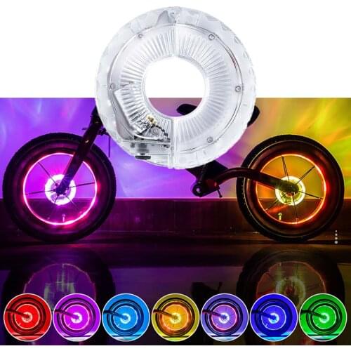 12 LED Rechargeable Bike Wheel Hub Lights Waterproof USB Cycling Spoke Lights Bicycle Safety Warning Decoration Accessories