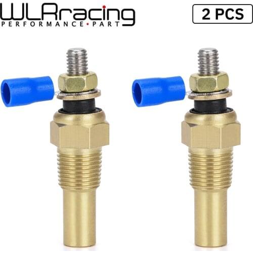 2 Pieces 12V 1/8 NPT Racing Car Oil Temp Sensor Water temperature Sensor Water Temp Sensor Gauge Sensor WLR-TSU01
