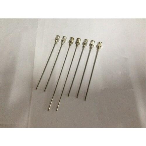 5pcs 200mm Long 25G To 13G Stainless Steel Syringe Needle Dispensing Needle Lab Experiment Needle Flat End