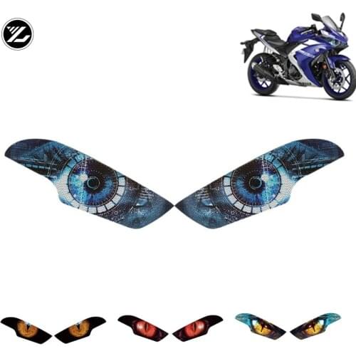 For yamaha YZF-R3 R25 r3 r25 2015-2018 Motorcycle accessories headlight protection sticker headlights eye body sticker
