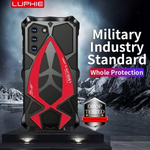 LUPHIE Aluminum Metal Silicone Shockproof Case Cover For Samsung S21 FE Galaxy s21 fe 360°All Round Coverage Protection Case