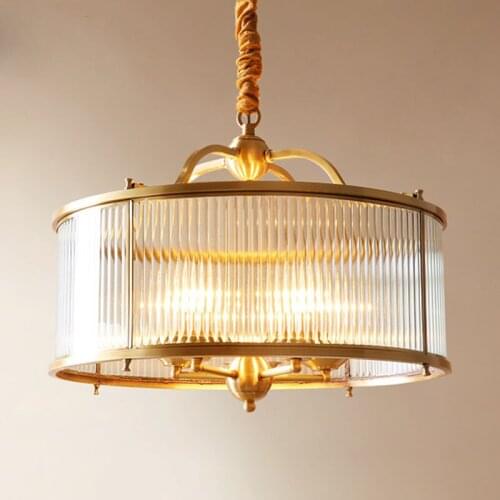 American Copper D50cm Pendant Light Gold LED Suspension lamp For Parlor Romantic bedroom childrens room Pendant lighting PA0144