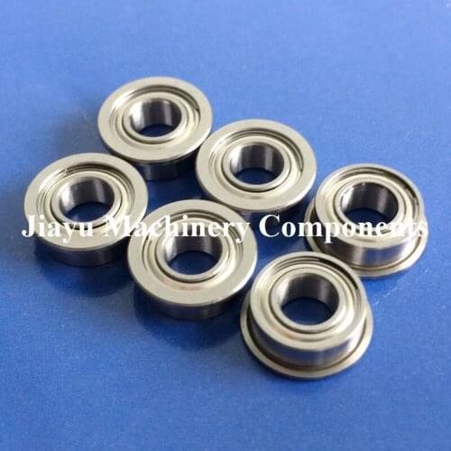 Free Shipping 50 PCS SMF106ZZ Flanged Bearings 6x10x3 mm Stainless Steel Flange Ball Bearings DDLF-1060ZZ