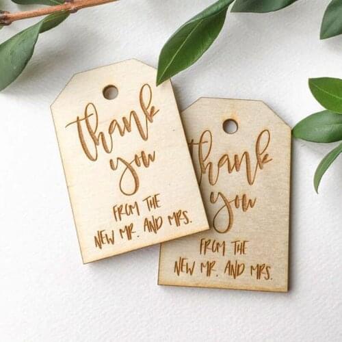 Wedding Favors Tags, wood tags,Thank You Wedding Favors, Custom Wood Favors, Personalized Gifts For Guests, Engraved Favors