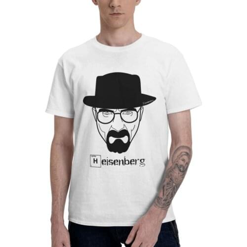 Heisenberg T-shirt Men Graphic T Shirts Short Sleeve Breaking Bad Walter White Saul Goodman Tshirts 100% Cotton Tee Top Clothes