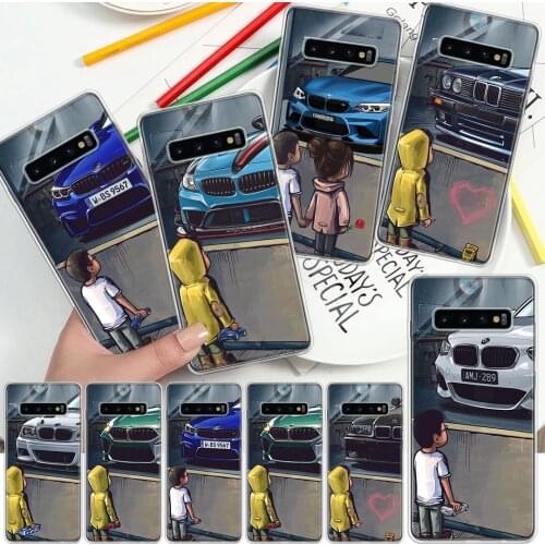 Boy Girl See Sports Car Jdm Drift Soft Cover Phone Case For Samsung Galaxy S10 S21 S20 FE S9 S8 S7 Note 10 9 8 Plus Ultra Lite J