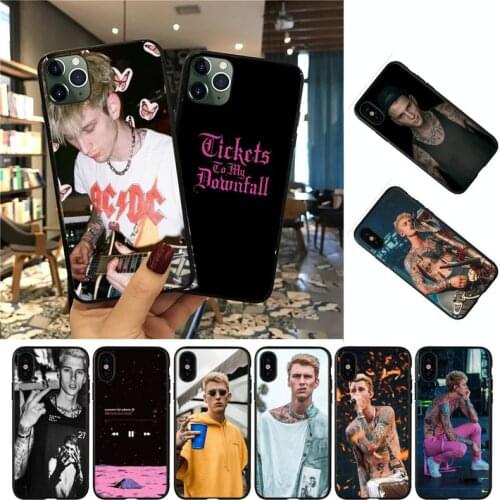 YNDFCNB Machine Gun kelly Phone Case For iPhone 8 7 6 6S Plus 5 5S SE 2020 12pro max XR X XS MAX 11 case