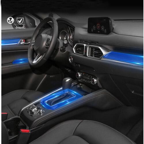 For Mazda CX-5 2017-2021 Car Interior Center console Transparent TPU Protective film Anti-scratch Repair film Accessories Refit