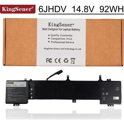 KingSener New 6JHDV Laptop Battery For DELL Alienware 17 R2 R3 Series P43F ALW17ED-1728 ALW17ED-2728 5046J YKWXX 14.8V 92WH