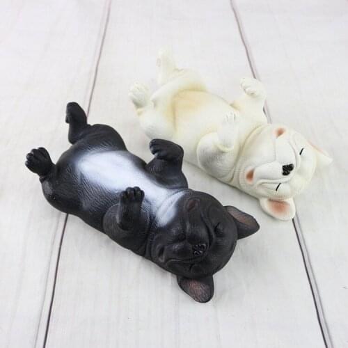 Creative cute pet dog mobile phone holder Simulation cat glasses holder home desktop display resin crafts ornaments