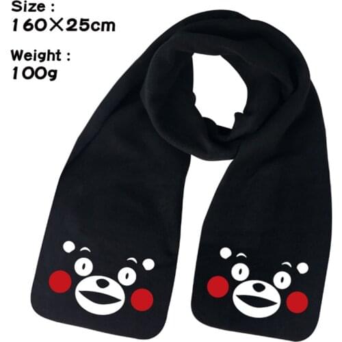 Kumamon Bear Anime Winter Men Women Unisex Warm Shawl Scarf Soft Wrap
