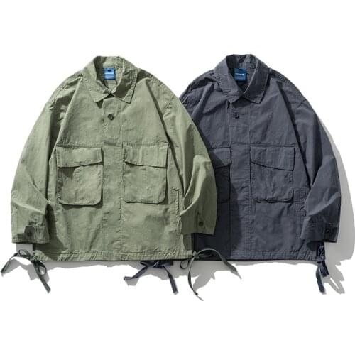 Summer Autumn Leisure Fashion Military Style Short Loose Jacket Lapel Coat Outdoor Sport Hiking Camping Trekking Climbing Camisa