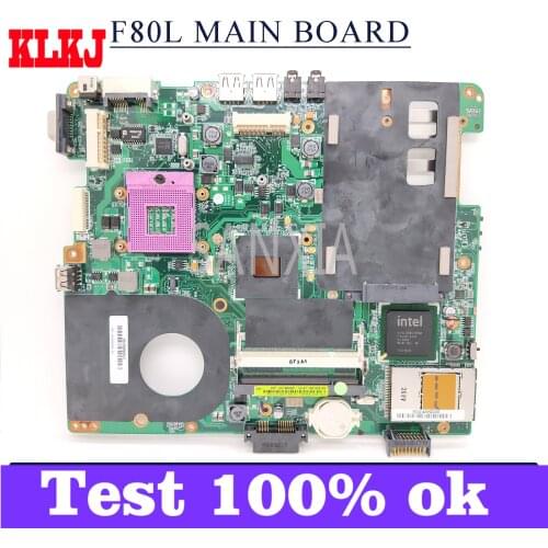 KLKJ F80L Laptop Motherboard For ASUS F80L F81SE F83SE F80Q F80S F5Z F5RL Original Mainboard