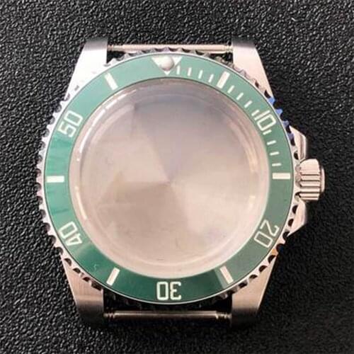 Modification Parts 316 Stainless Steel 40MM Convex Mirror Sapphire Glass Watch Case for NH35/NH36 Watch Movement