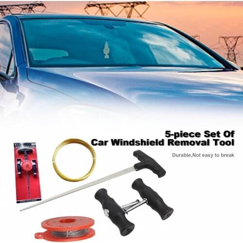 5Pcs/Set Car Windshield Remover Tool Auto Window Glass Removal Knife Blade Kits Repair Hand Tool Cutting Out Knife Accessories