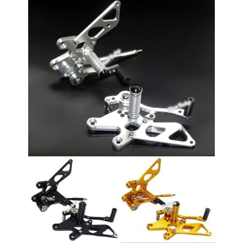 Waase CNC Adjustable Rider Rear Sets Rearset Footrest Foot Rest Pegs For Kawasaki Ninja 250R EX250 2008 2009 2010 2011 2012