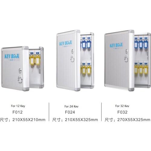 Aluminum alloy Key Cabinet Wall Mounted Security Management Keybox Storage Safes Contains key box cards For Company Home Office
