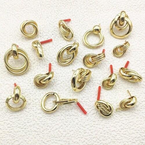 New Arrival! 50pcs Rings Shape Earrings Connectors for Handmade Earrings Accessories DIY Parts,Jewelry Findings & Components