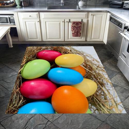 Easter Carpet, Colorful Eggs Rug, Fan carpet. Anti-slip floor rugs, Area Rugs, Kitchen Carpets,Funny Rugs,Home Decor Carpets