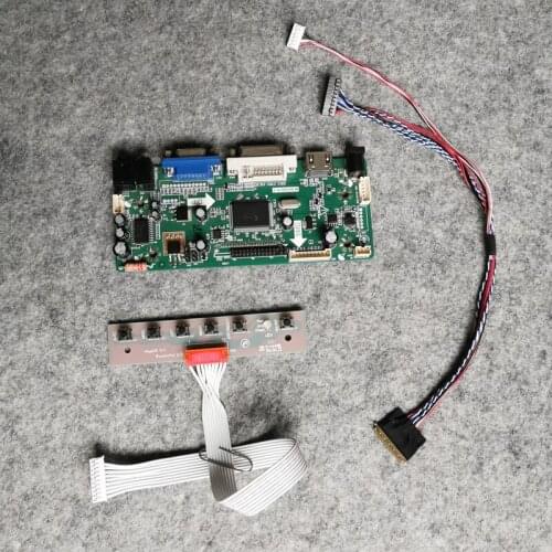 1366*768 LCD display controller drive board card DIY kit VGA+DVI M.NT68676 Fit N140BGE/N140B6 screen WLED 60Hz 40-Pin LVDS