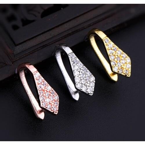 925 Sterling Silver Melon Seeds Buckle Pendants Clasps Hook Clips Bails Connectors Charm Bail Beads Supplies DIY Jewelry Making