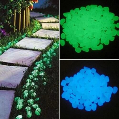 Luminous Artificial Noctilucent Stone Garden Decoration Landscaping Ornament Fish Tank Aquarium Decor Light-emitting Pebble Ston