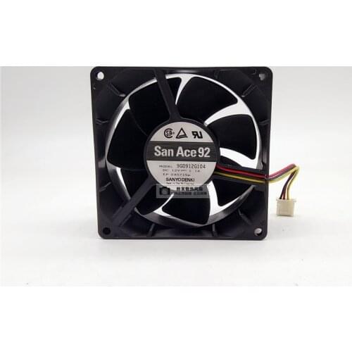 SANYO DENKI SAN ACE 9G0912G104 9038 9CM 12V 1.1A 3PIN cooling fan