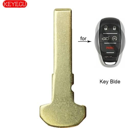 Keyecu 10PCS Replacement Remote Smart Key Blade Blank for Alfa Romeo Giulia 2017-2019