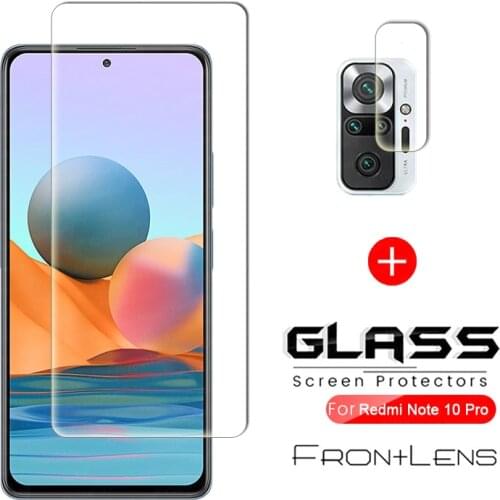For Xiaomi Redmi Note 10 Pro Glass For Redmi Note 10 5G 4G 10S 10T Note 9 Pro 9S 9T Tempered Glass Screen Protective Film Glass