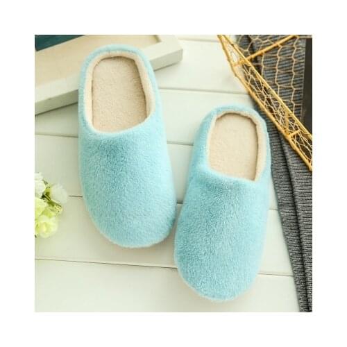 2021 Slippers Women Indoor House plush Soft Cute Cotton Slippers Shoes Non-slip Floor Home Slippers Women Slides For Bedroom