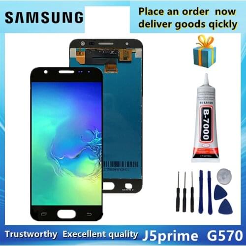 Original for Samsung Galaxy J5 Prime G570 G570F On5 2016 G5700 G571 LCD Display Touch Screen Digitizer Assembly Replacement