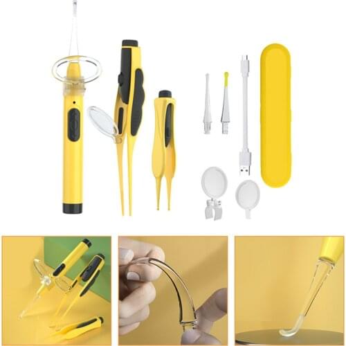 1 Set Children Ear Pick Practical Baby Digging Ear Spoon for Kid (Yellow)