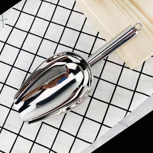 Bar Ice Scoop Stainless Steel Food Flour Candy Scoop Spice Shovel Bar Kitchen Cooking Tool