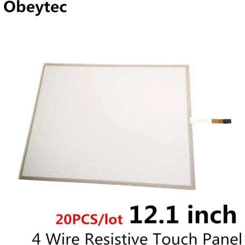12.1 inch 4 Wire Resistive Touch Screens panel only, include 10pcs 205.9x271.3mm + 5pcs 260x200mm